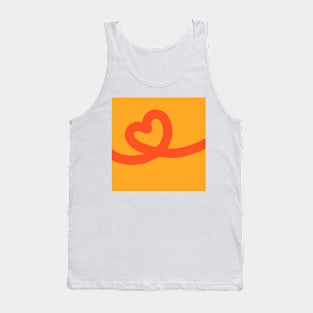 Heart on line Tank Top